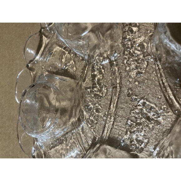 Muurla Finland Crystal Glass Candle Holder. Snowflake Form for 5 Tealights. 70’s - Picture 16 of 16